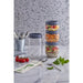 Kit couverts Noxcut en inox 3/1: couteau fourchette serviette, emballage papier 230x60mm H16mm