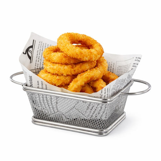 Mini panier friteuse métal avec double anse 162x77mm H74mm