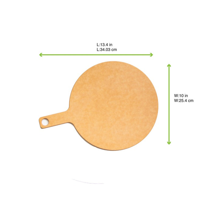 Phoenix Planche ronde couleur naturel en fibre de bois 340x255mm H6mm