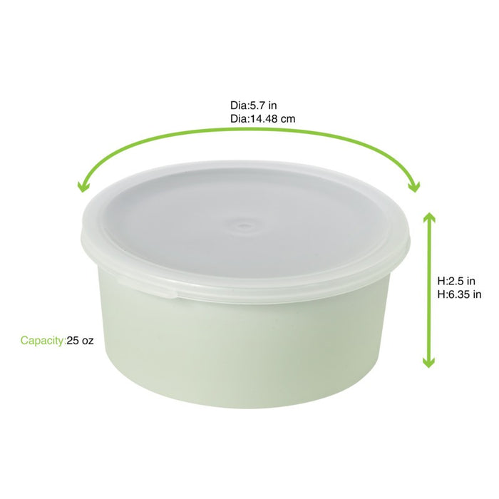 Bol Phoenix en plastique RPET réemployable vert d'eau H64mm 750ml