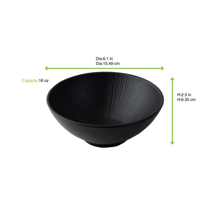 Black Phoenix bol noir ré-employable H62,5mm 500ml