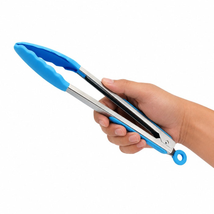 Pince de cuisine en acier inoxydable avec embouts en silicone 340