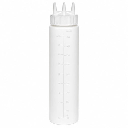 Squeezer souple transparent 3 embouts, plastique BPA free H295mm 920ml