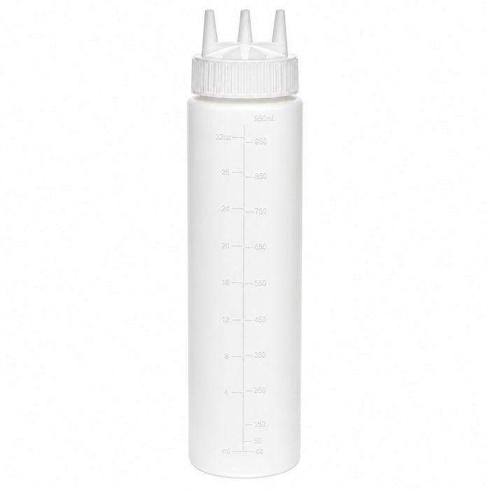 Squeezer souple transparent 3 embouts, plastique BPA free H295mm 920ml