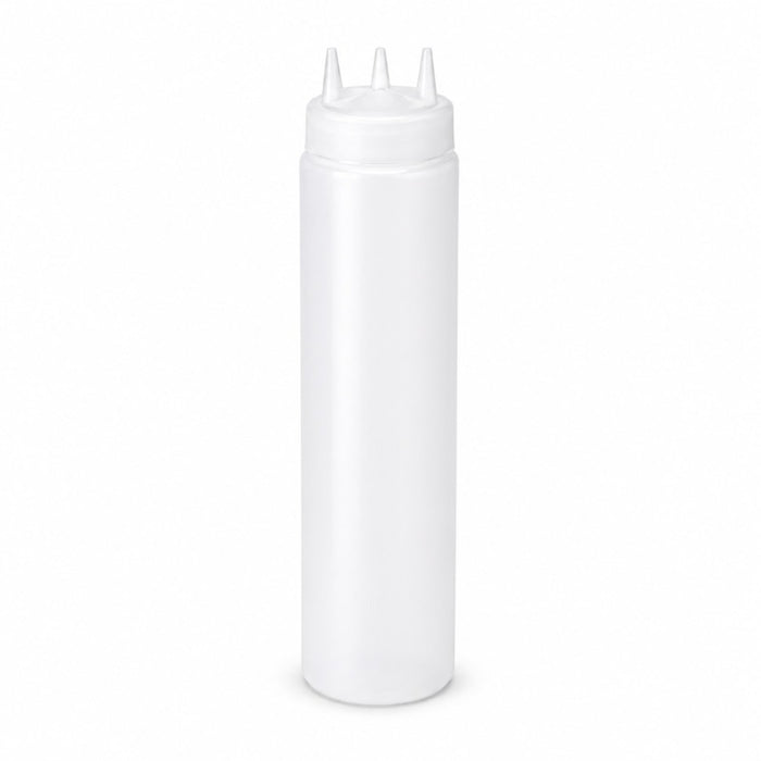 Squeezer souple transparent 3 embouts, plastique BPA free H260mm 630ml