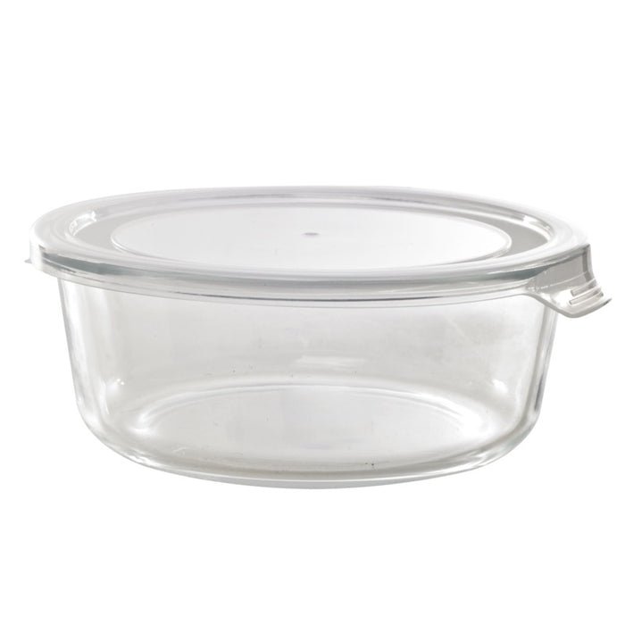 Combo Bol CookShow en verre compartimenté+Couv PP H74mm 950ml