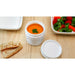 Combo Bol CookShow verre opale + Couv en plastique PP H96mm 500ml