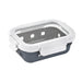 Combo boite rectangulaire en verre+couv transparent+protection silicone 145x105mm H47mm 370ml