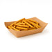 Barquette Bateau kraft réutilisable 218x155mm H40mm