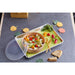 Combo Saladier Kraft et couvercle transparent réutilisable H68mm