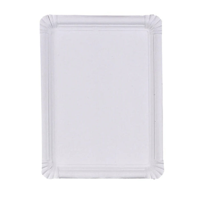 Assiette carton blanc rectangulaire