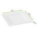 Assiette pulpe carrée blanche 200x200mm