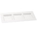 Assiette pulpe rectangulaire 3 compartiments 260x110mm
