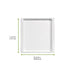Plateau pulpe rectangulaire blanc "Atlas" 273x265mm