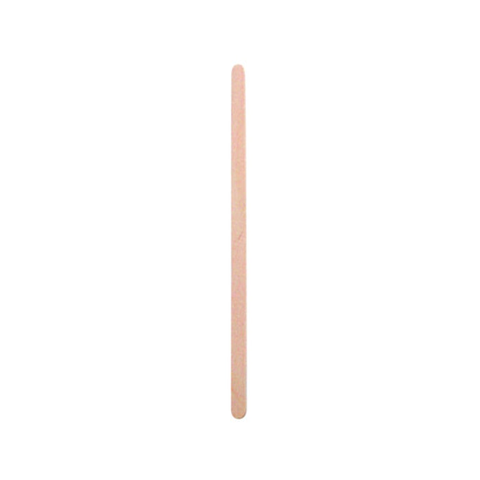 Spatule à café bois à bouts arrondis 5x1mm H110mm