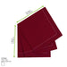 Serviette coton rouge pour cocktail 200x195mm