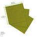 SERVIETTE COTON VERTE 40X40CM - X100 (10X10PCS)