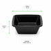Saladier PET carré noir 160x160mm H70mm 750ml