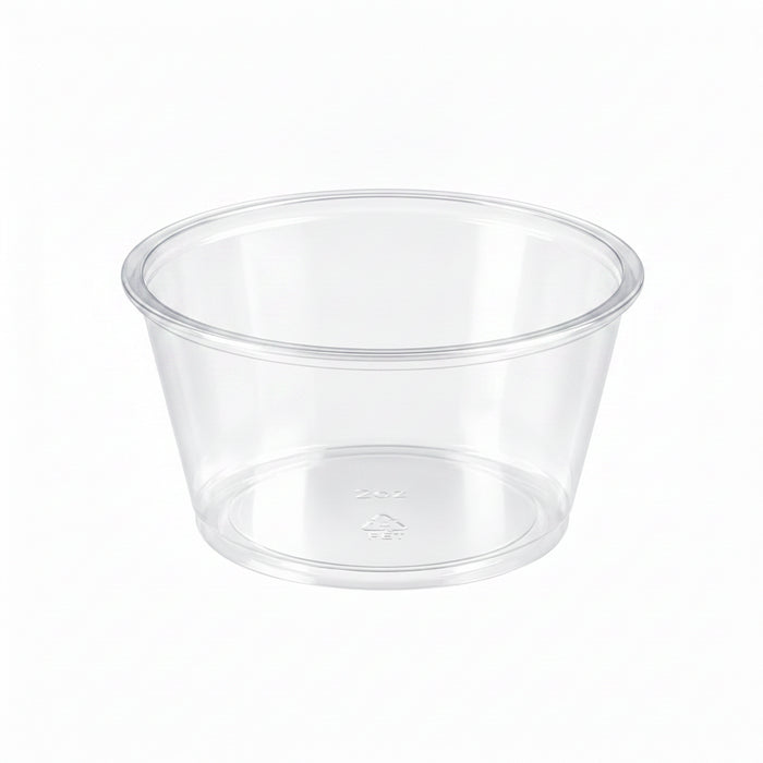 Pot plastique PET transparent H33mm 100ml