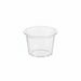 Pot plastique PET transparent rond H28mm 50ml