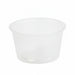 Pot plastique PP transparent rond H43mm 110ml