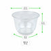 Pot à dessert en plastique PET transparent H79mm 300ml