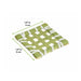 Carré bambou tressé "Ise" 50x50mm