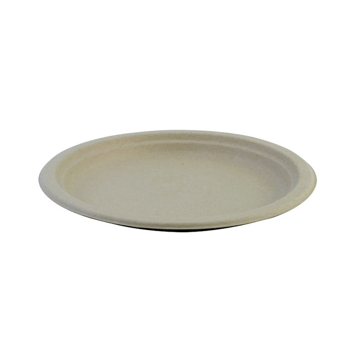 Assiette pulpe ronde brune