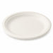 Assiette ovale blanche en pulpe 260x195mm H20mm