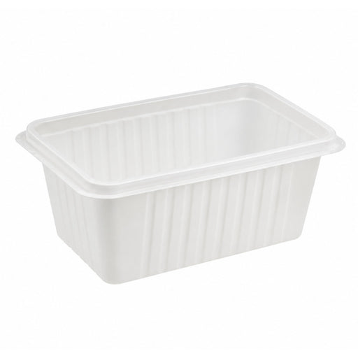 Barquette plastique PP micro-ondable 192x137mm H100mm 1800ml