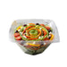 Saladier PET carré transparent vrillé 200x200mm H80mm 1000ml