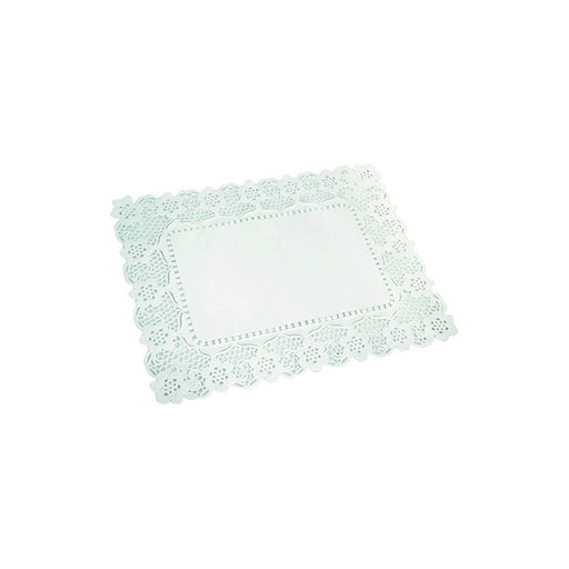 Dentelle papier blanc rectangulaire 400x300mm