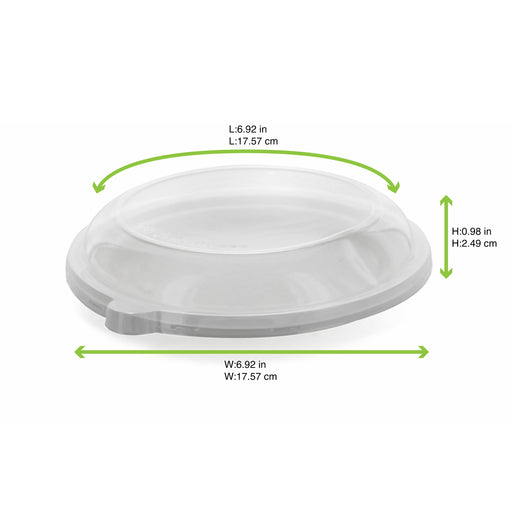 Couvercle plat transparent en plastique PET H25mm