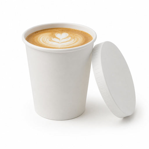 Couvercle carton blanc chaud et froid H11mm