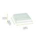 Couvercle BioNchic dôme transparent en plastique PET 164x164mm H32mm