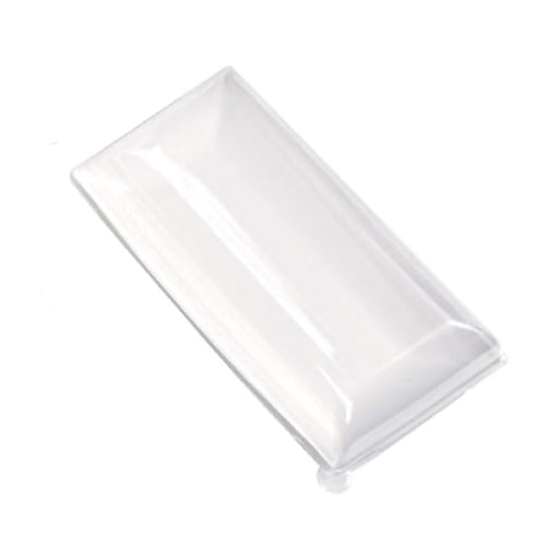 Couvercle BioNchic dôme transparent en plastique PET 180x90mm H30mm