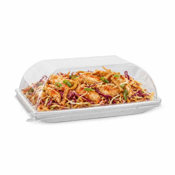 Couvercle BioNchic dôme transparent en plastique PET 181x181mm H30mm