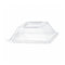 Couvercle PET transparent - 13,2 cm x 8,8 cm x 3,3 cm - Compatible avec 210ECOD137, 210ECOD139 - 100 unités