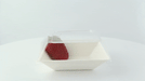 Couvercle dôme rectangulaire transparent en plastique PET 132x132mm H31mm