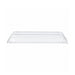 Couvercle dôme rectangulaire transparent en plastique PET 262x132mm H33mm
