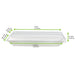 Couvercle dôme rectangulaire transparent en plastique PET 262x132mm H33mm