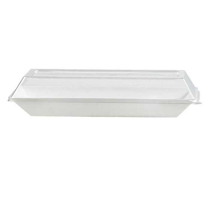 Couvercle dôme rectangulaire transparent en plastique PET 262x132mm H33mm