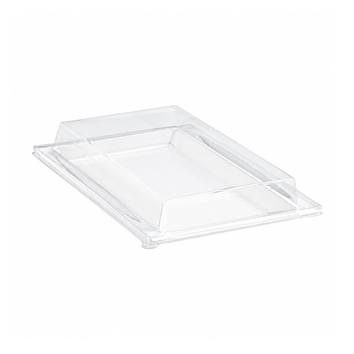 Couvercle plat transparent en plastique PET 272x193mm H33mm