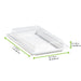 Couvercle plat transparent en plastique PET 272x193mm H33mm