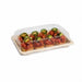 Couvercle transparent en plastique PET 165x230mm H46mm