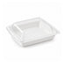 Couvercle dôme plastique transparent 195x195mm H20mm