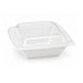 Couvercle dôme plastique transparent 195x195mm H30mm