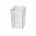 Couvercle PET transparent "Quadra" 58x58mm H8mm