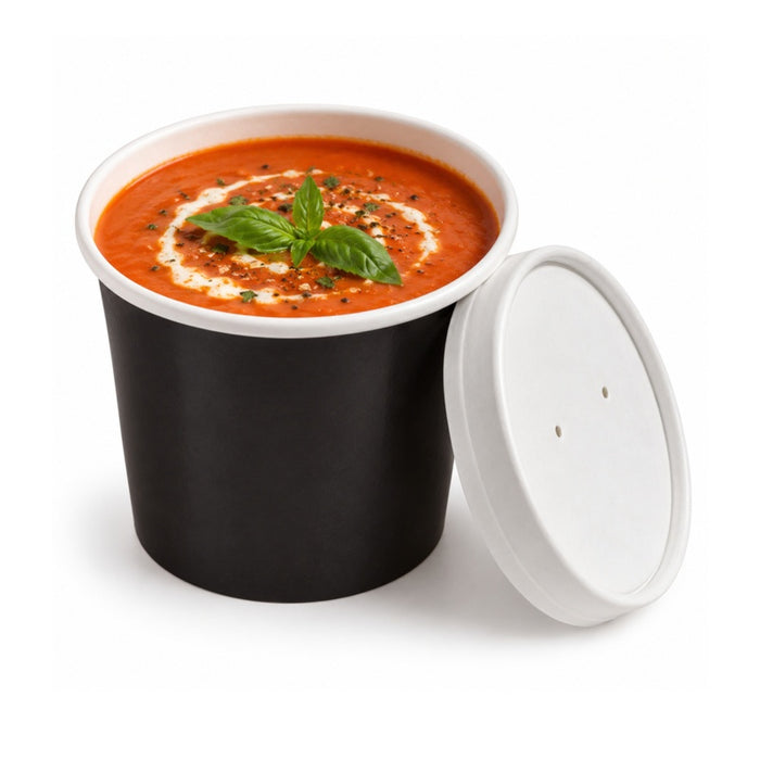 Couvercle carton blanc chaud et froid