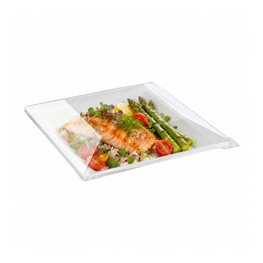 Couvercle PET transparent 220x220mm H40mm